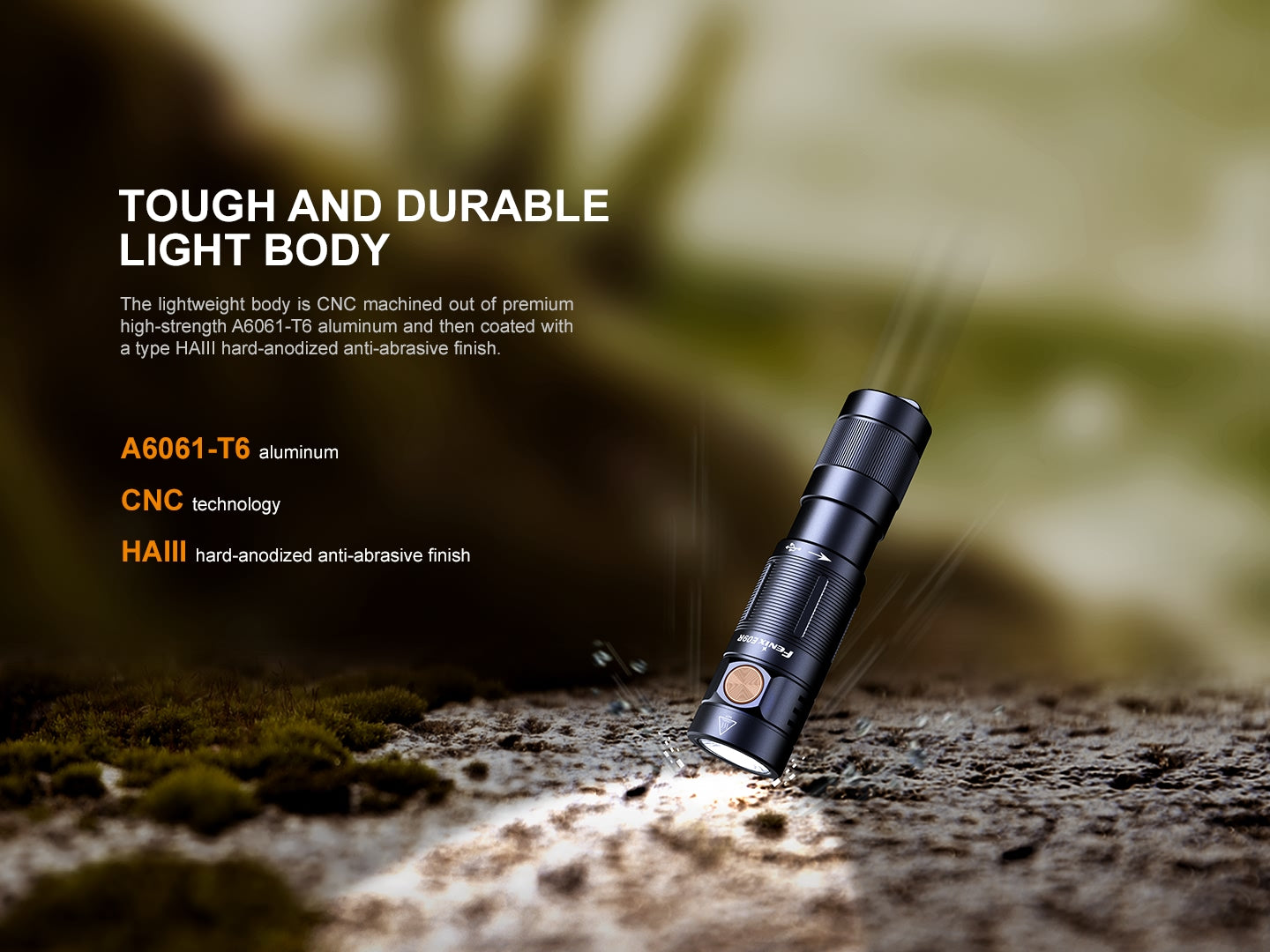 Fenix E09R 600 Lumens Rechargeable Compact Flashlight