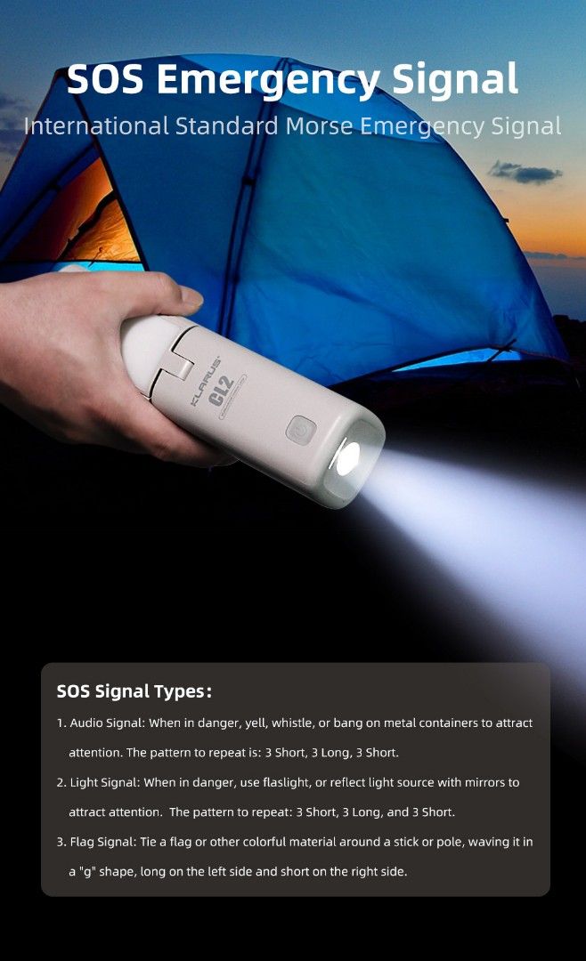 Klarus CL2 USB-C Rechargeable Outdoor Lantern With Powerbank Function_750 Lumens