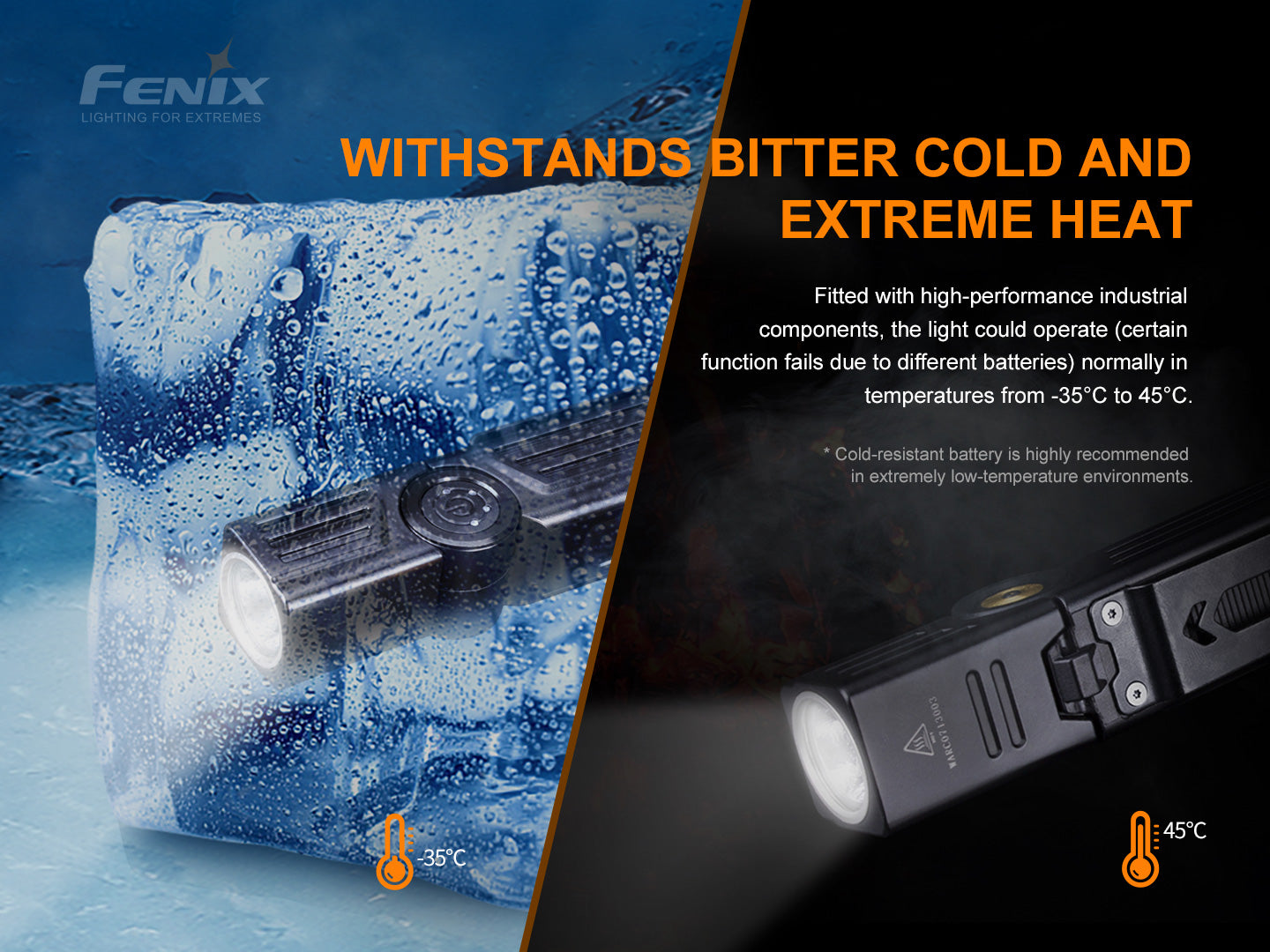 Fenix WT25R Adjustable Head & Magnetic Base Flashlight