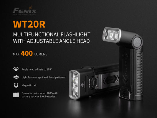Fenix WT20R Multifunctional LED Flashlight / Work Light