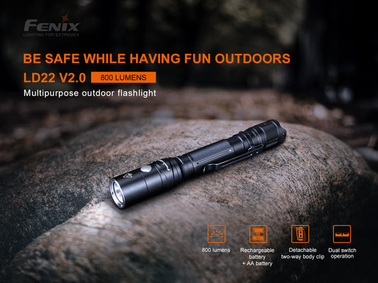 Fenix LD22 V2.0 Compact Rechargeble LED Flashlight