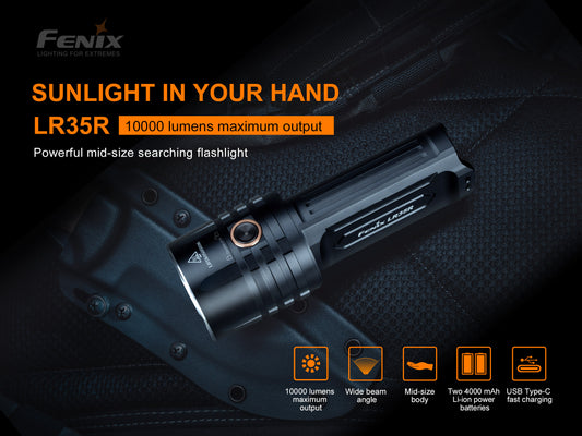 Fenix LR35R LED Flashlight 10,000 Lumen