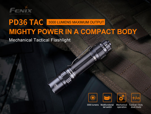 Fenix PD36 Tac 3000 Lumens Tactical Flashlight