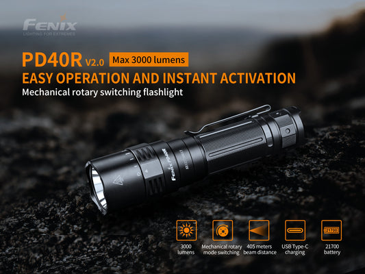 Fenix PD40R V2 Rechargeable LED Flashlight