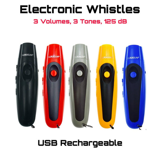 USB Rechargeable Electronic Whistle - 3 Tones & 3 Volumes