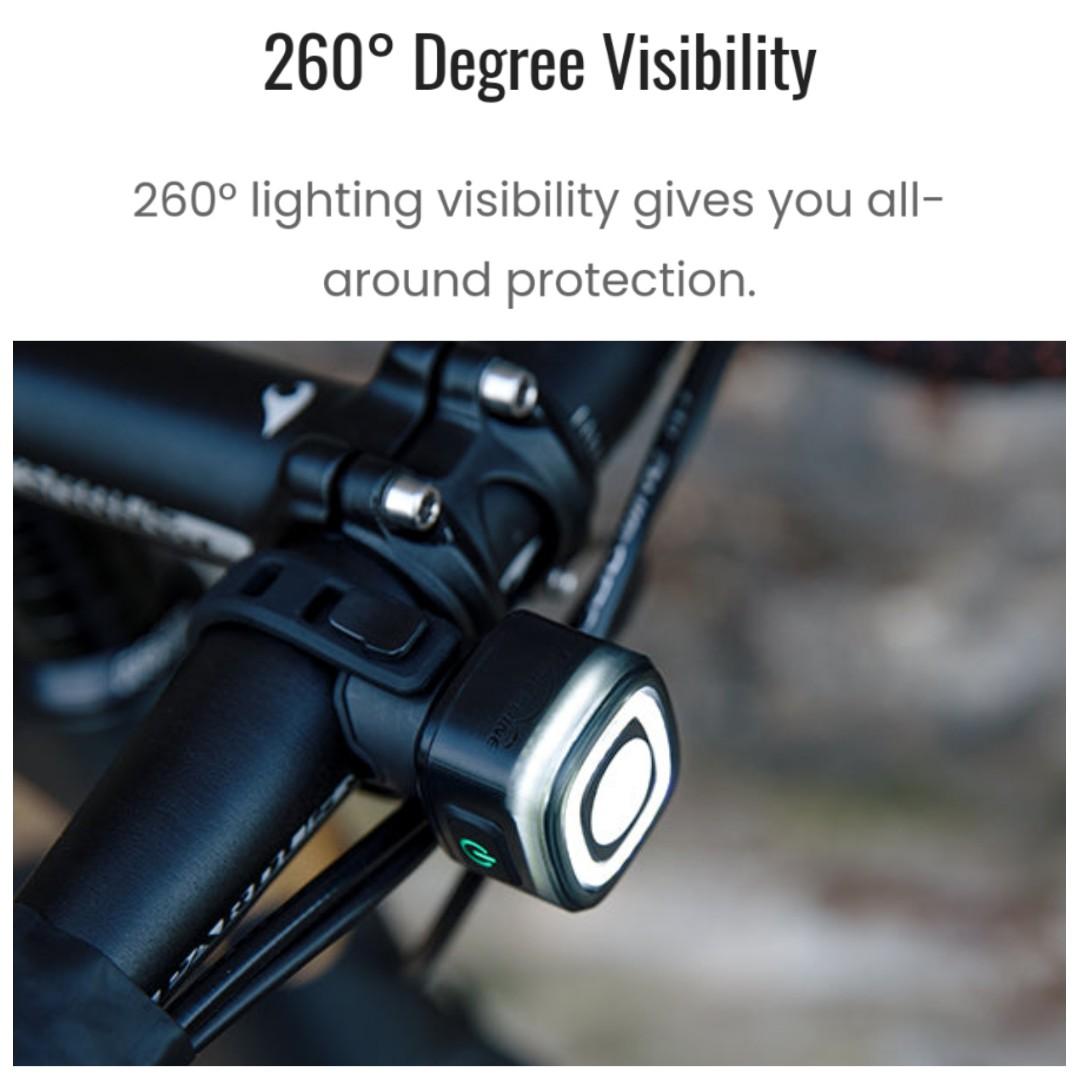 Intelligent clearance bike light