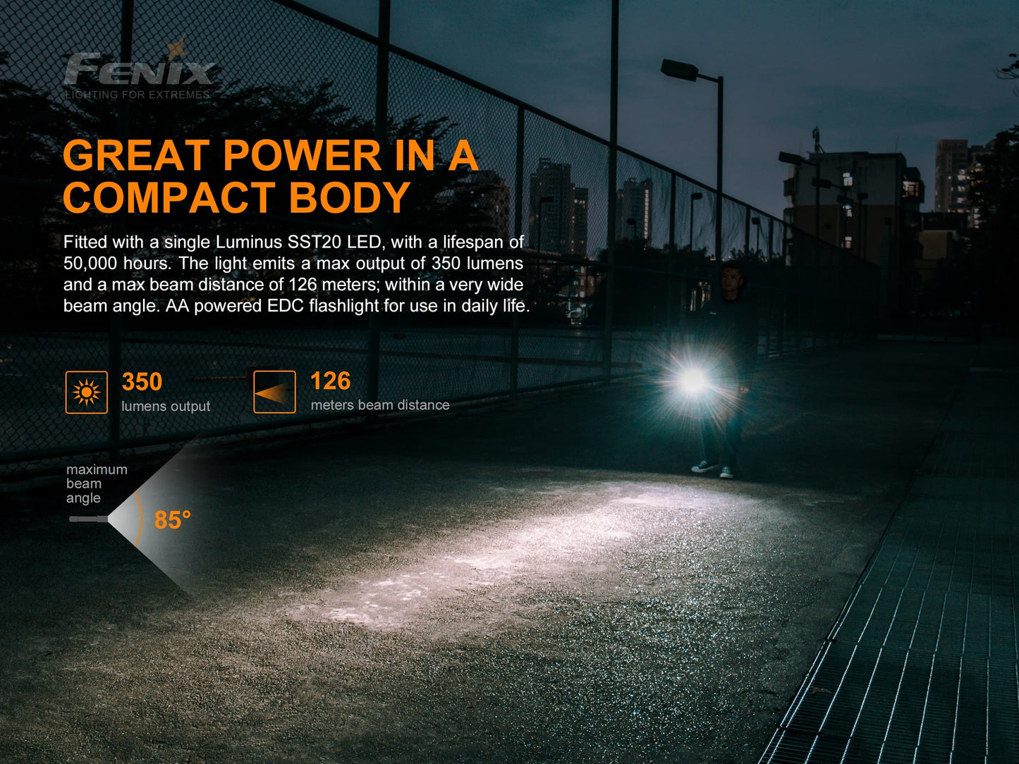 Fenix E20 V2 LED Flashlight
