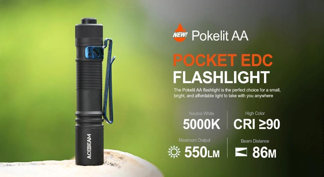 Acebeam Pokelite AA Compact Rechargeable Flashlight