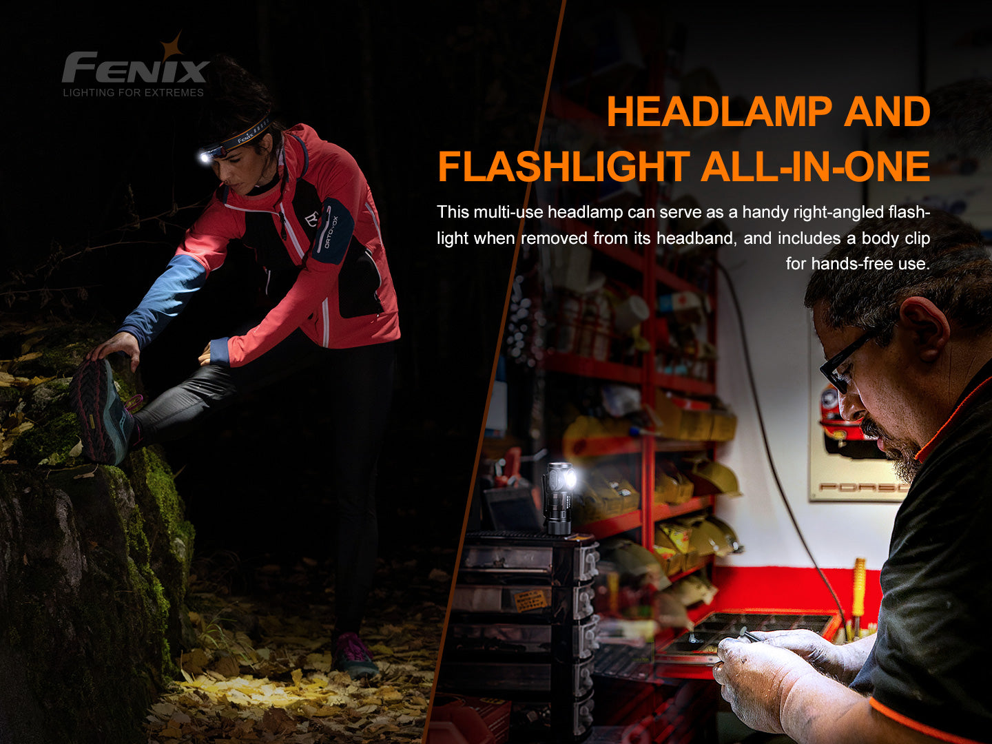 Fenix HM50R V2.0 Right Angle Flashlight Cum Headlamp