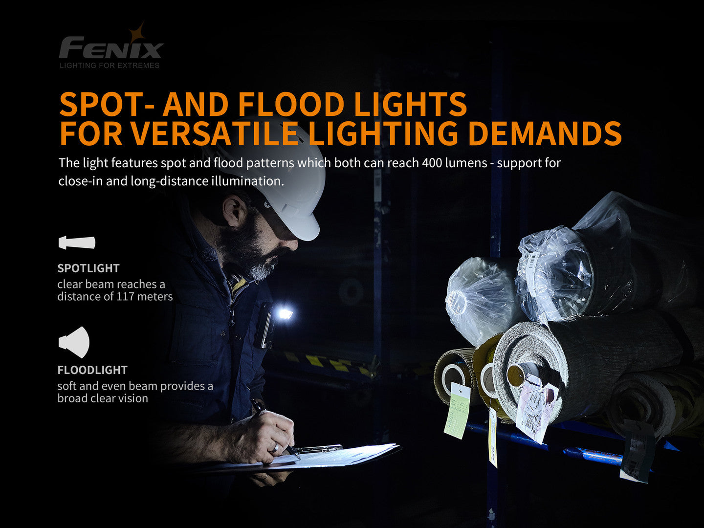 Fenix WT20R Multifunctional LED Flashlight / Work Light