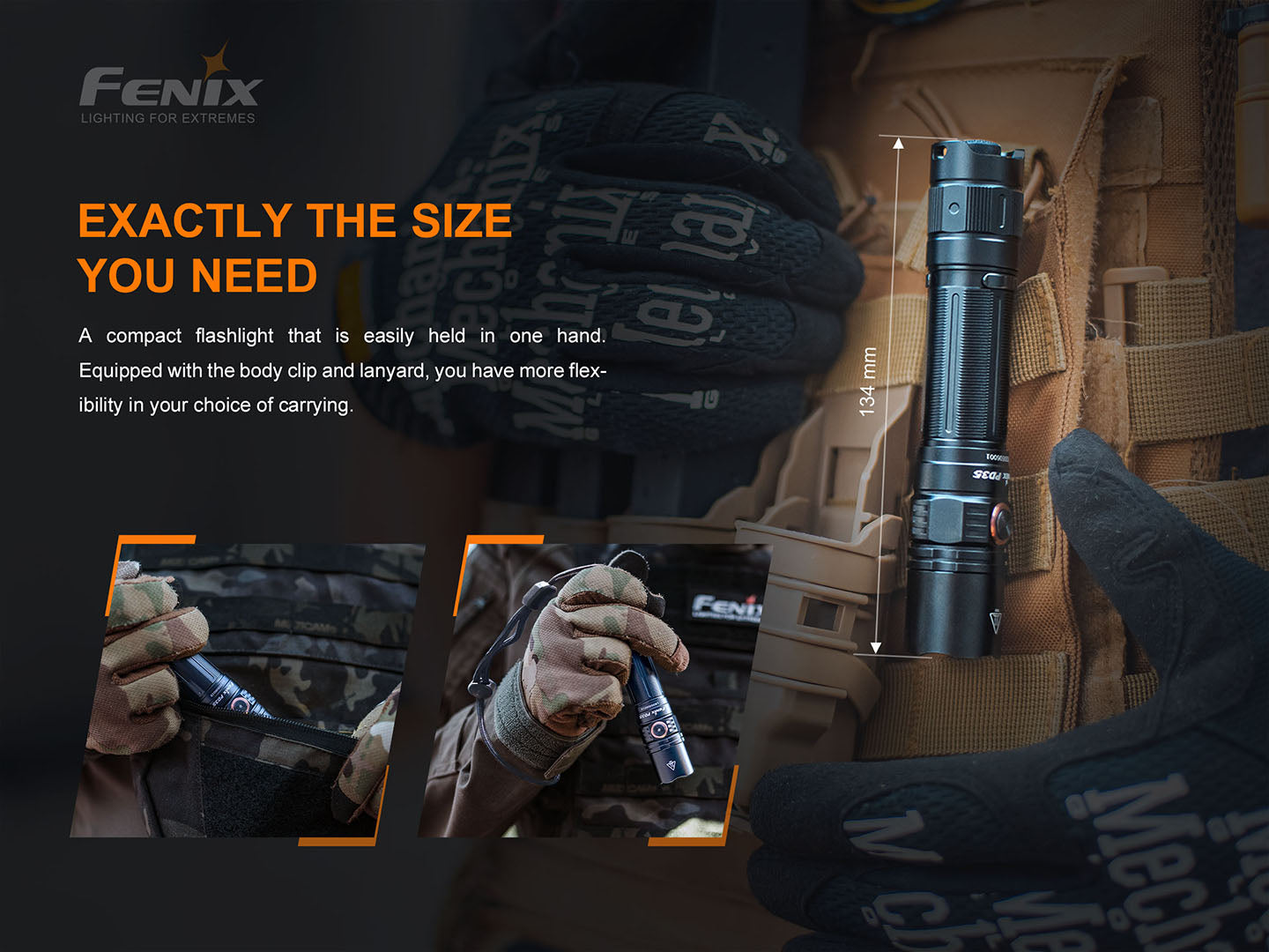 Fenix PD35 V3 Tactical Flashlight 1700 Lumens