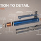 Acebeam Rider RX Fidget Flashlight In Titanium Outer Shelf