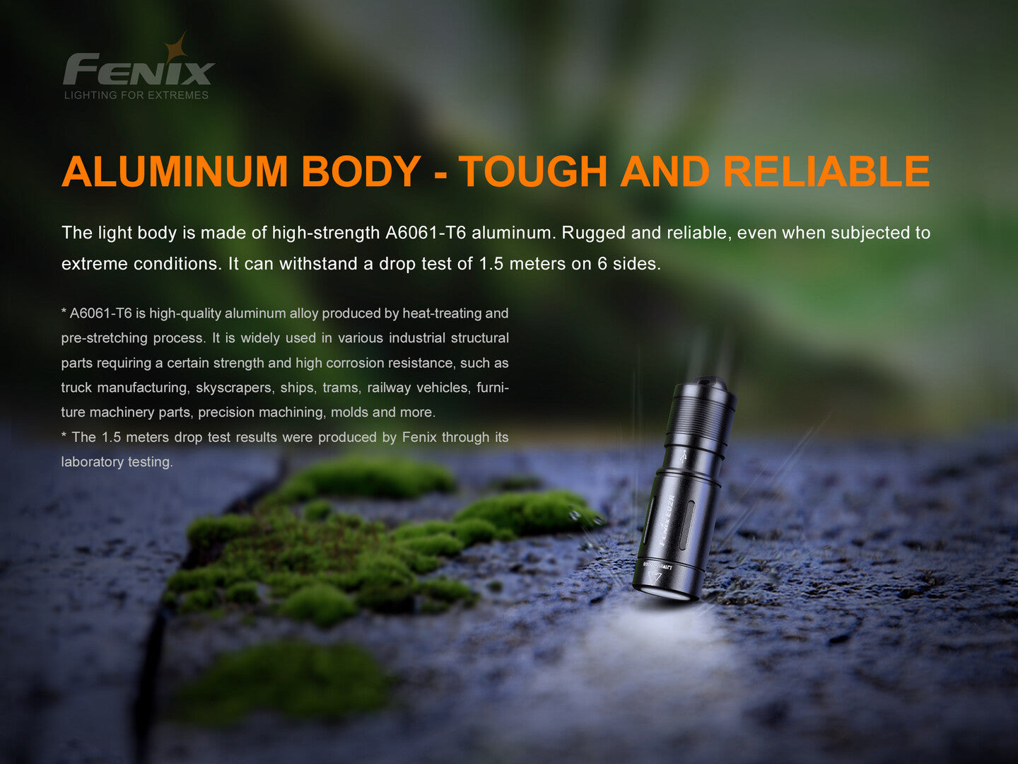 Fenix E02R Rechargeable Keychain Flashlight