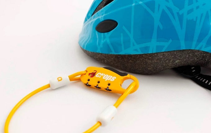 Crops Japan Cable Lock For Bike Helmet - To Prevent Theft Of Helmet