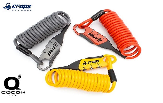Crops Japan Q5 Cocon Coil Lock For Bikes – Macro Electronic Pte. Ltd.