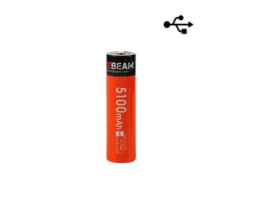 Acebeam IMR 21700 Li-ion Rechargeable Battery with Built-in USB Port - 10A 5,100 mAh