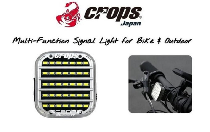 Crops Japan Scenes SC-100W Bike Front Light (Warning Light)