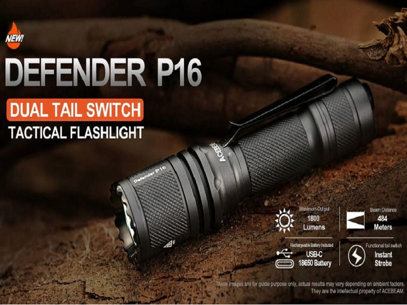 Acebeam Defender P16 Tactical Flashlight