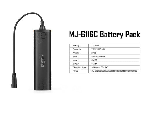 Magicshine Accessories -  MJ-6116C Battery Pack for Monteer & MJ Series Bike Light