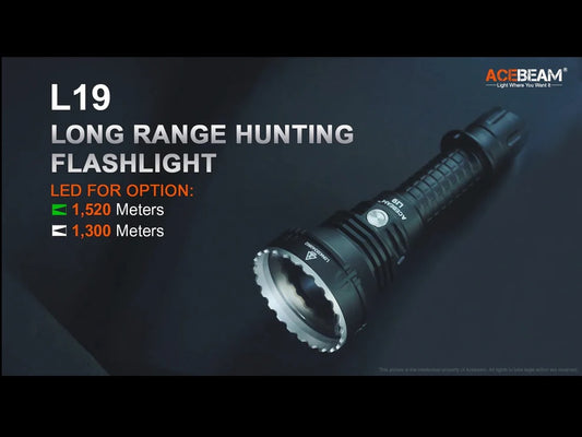 Acebeam L19 Compact Long Throw Flashlight - Clearance Sales